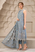 Zarif | Falak Formals | ZF 05 BLUE BELL - by - Libasekhas UK - Registered Vendor of : Zarif - 100% Original Designer Dresss