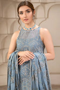 Zarif | Falak Formals | ZF 05 BLUE BELL - by - Libasekhas UK - Registered Vendor of : Zarif - 100% Original Designer Dresss