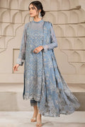 Zarif | Falak Formals | ZF 05 BLUE BELL - by - Libasekhas UK - Registered Vendor of : Zarif - 100% Original Designer Dresss