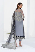 Zarif | LA CELESTE LUXURY Formals | ZLC 05 ASH GREY - by - Libasekhas UK - Registered Vendor of : Zarif - 100% Original Designer Dresss