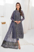 Zarif | LA CELESTE LUXURY Formals | ZLC 08 DUSTY TEAL - by - Libasekhas UK - Registered Vendor of : Zarif - 100% Original Designer Dresss