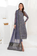 Zarif | LA CELESTE LUXURY Formals | ZLC 08 DUSTY TEAL - by - Libasekhas UK - Registered Vendor of : Zarif - 100% Original Designer Dresss