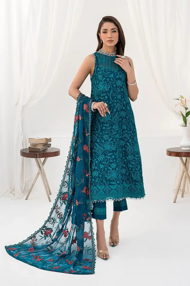 Zarif | LA CELESTE LUXURY Formals | ZLC 03 GARDENIA - by - Libasekhas UK - Registered Vendor of : Zarif - 100% Original Designer Dresss