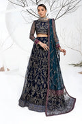 Zarif | LA CELESTE LUXURY Formals | ZLC 01 BLUEBERRY - by - Libasekhas UK - Registered Vendor of : Zarif - 100% Original Designer Dresss
