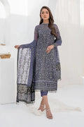 Zarif | LA CELESTE LUXURY Formals | ZLC 08 DUSTY TEAL - by - Libasekhas UK - Registered Vendor of : Zarif - 100% Original Designer Dresss
