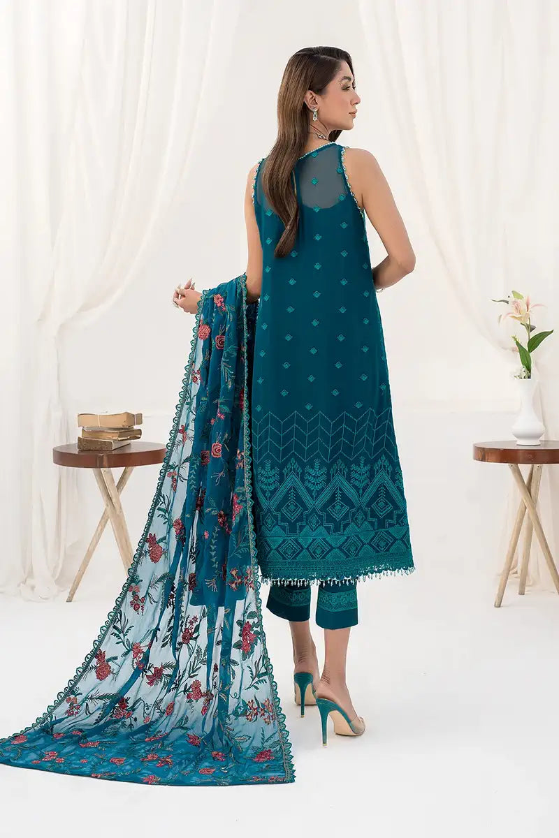 Zarif | LA CELESTE LUXURY Formals | ZLC 03 GARDENIA - by - Libasekhas UK - Registered Vendor of : Zarif - 100% Original Designer Dresss