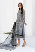 Zarif | LA CELESTE LUXURY Formals | ZLC 05 ASH GREY - by - Libasekhas UK - Registered Vendor of : Zarif - 100% Original Designer Dresss