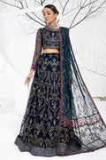 Zarif | LA CELESTE LUXURY Formals | ZLC 01 BLUEBERRY - by - Libasekhas UK - Registered Vendor of : Zarif - 100% Original Designer Dresss