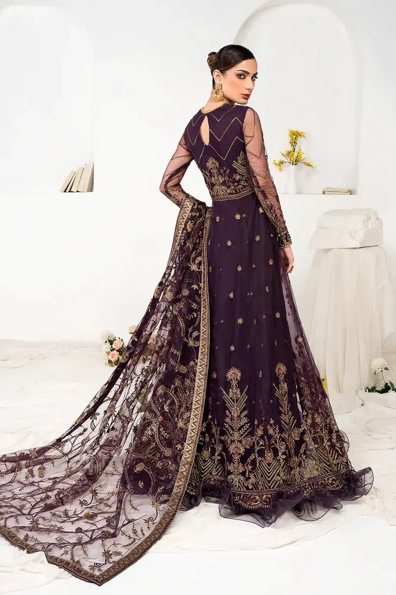 Zarif | LA CELESTE LUXURY Formals | ZLC 06 LAVENDER - by - Libasekhas UK - Registered Vendor of : Zarif - 100% Original Designer Dresss