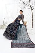 Zarif | LA CELESTE LUXURY Formals | ZLC 01 BLUEBERRY - by - Libasekhas UK - Registered Vendor of : Zarif - 100% Original Designer Dresss
