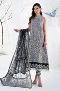Zarif | LA CELESTE LUXURY Formals | ZLC 05 ASH GREY - by - Libasekhas UK - Registered Vendor of : Zarif - 100% Original Designer Dresss