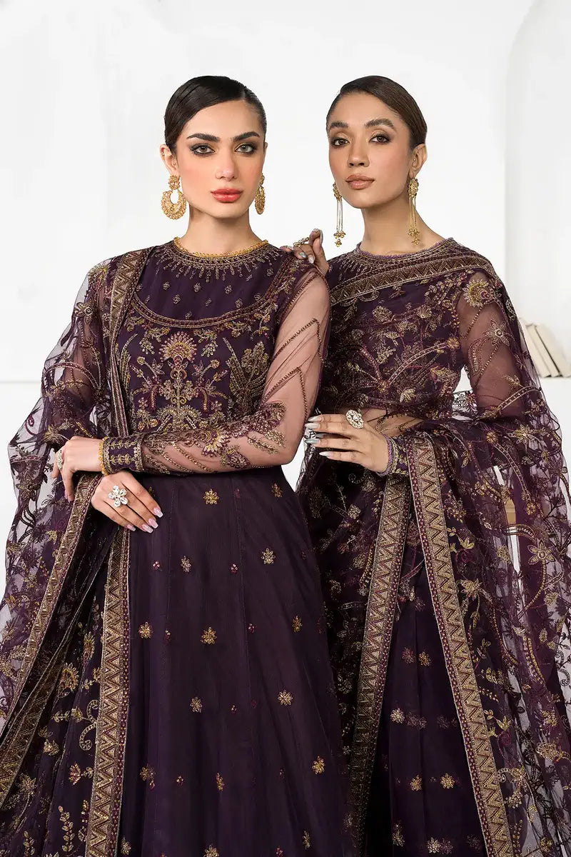 Zarif | LA CELESTE LUXURY Formals | ZLC 06 LAVENDER - by - Libasekhas UK - Registered Vendor of : Zarif - 100% Original Designer Dresss