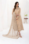 Zarif | LA CELESTE LUXURY Formals | ZLC 07 SAND GLOW - by - Libasekhas UK - Registered Vendor of : Zarif - 100% Original Designer Dresss