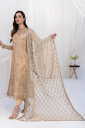 Zarif | LA CELESTE LUXURY Formals | ZLC 07 SAND GLOW - by - Libasekhas UK - Registered Vendor of : Zarif - 100% Original Designer Dresss