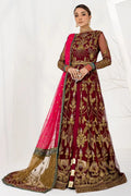 Zarif | LA CELESTE LUXURY Formals | ZLC 04 BURNT ROSE - by - Libasekhas UK - Registered Vendor of : Zarif - 100% Original Designer Dresss