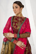 Zarif | LA CELESTE LUXURY Formals | ZLC 04 BURNT ROSE - by - Libasekhas UK - Registered Vendor of : Zarif - 100% Original Designer Dresss