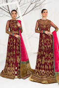 Zarif | LA CELESTE LUXURY Formals | ZLC 04 BURNT ROSE - by - Libasekhas UK - Registered Vendor of : Zarif - 100% Original Designer Dresss