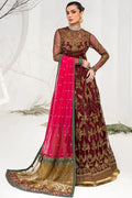 Zarif | LA CELESTE LUXURY Formals | ZLC 04 BURNT ROSE - by - Libasekhas UK - Registered Vendor of : Zarif - 100% Original Designer Dresss