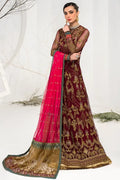 Zarif | LA CELESTE LUXURY Formals | ZLC 04 BURNT ROSE - by - Libasekhas UK - Registered Vendor of : Zarif - 100% Original Designer Dresss