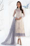 Zarif | LA CELESTE LUXURY Formals | ZLC 02 PEARL WHITE - by - Libasekhas UK - Registered Vendor of : Zarif - 100% Original Designer Dresss