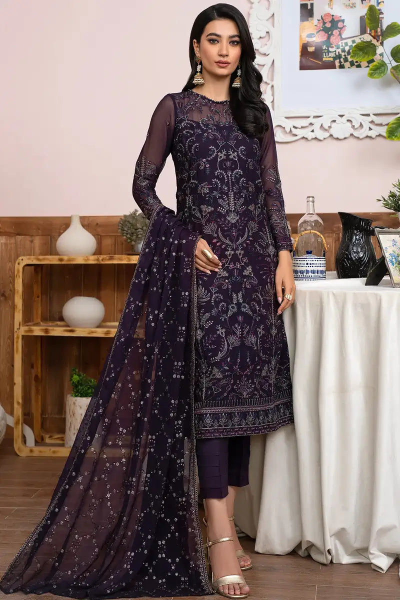 Zarif | Meeral Formals | ZLM 05 SCARLETT - by - Libasekhas UK - Registered Vendor of : Zarif - 100% Original Designer Dresss