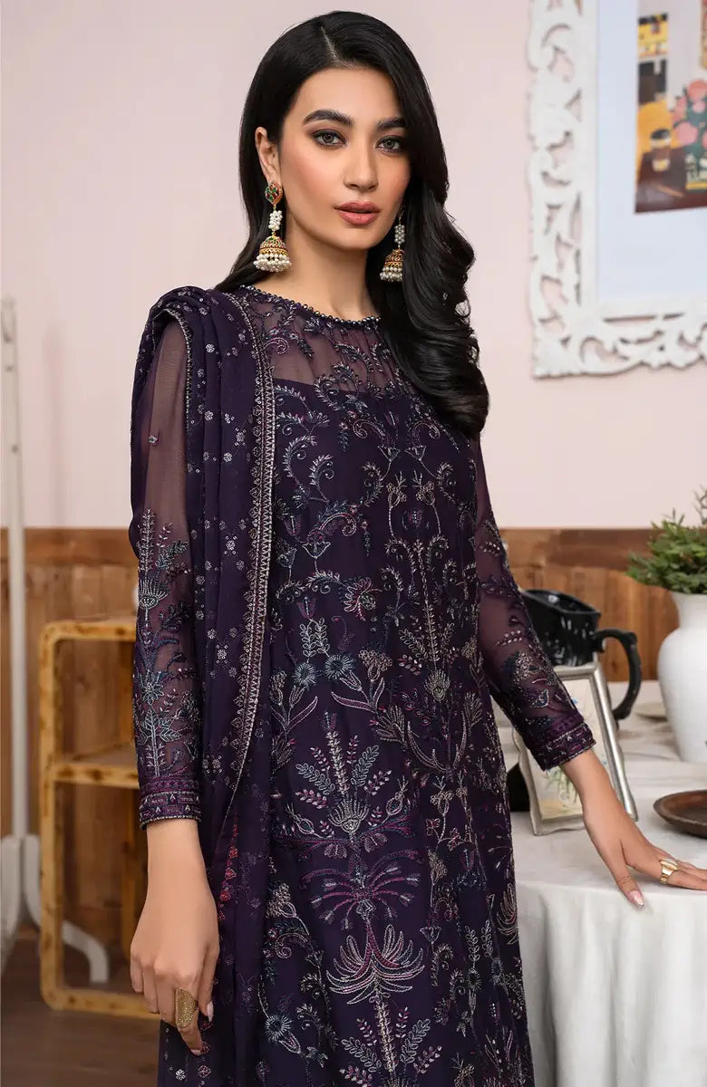 Zarif | Meeral Formals | ZLM 05 SCARLETT - by - Libasekhas UK - Registered Vendor of : Zarif - 100% Original Designer Dresss