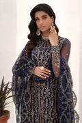 Zarif | Nazneen Formals | ZN 09 DEEP PINE - by - Libasekhas UK - Registered Vendor of : Zarif - 100% Original Designer Dresss