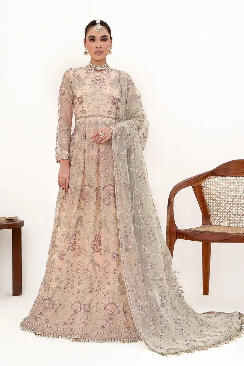 Zarif | Nazneen Formals | ZN 08 ROSERIE - by - Libasekhas UK - Registered Vendor of : Zarif - 100% Original Designer Dresss