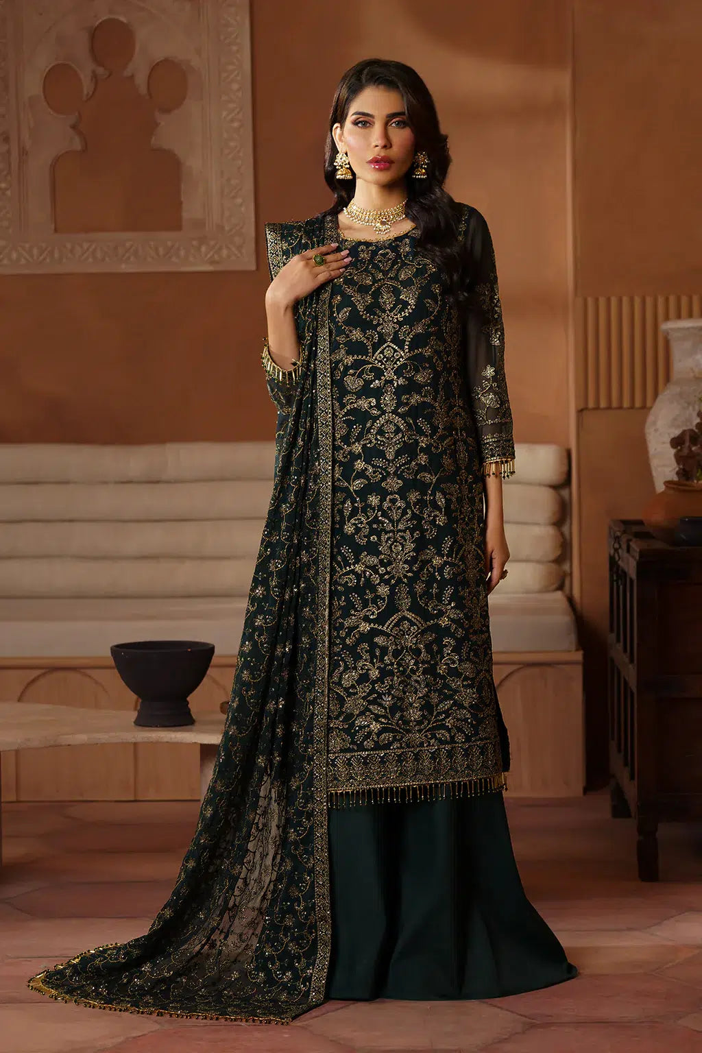 Zarif | Nauroz Festive Formals | ZFN 08 HAMAYAL - by - Libasekhas UK - Registered Vendor of : Zarif - 100% Original Designer Dresss