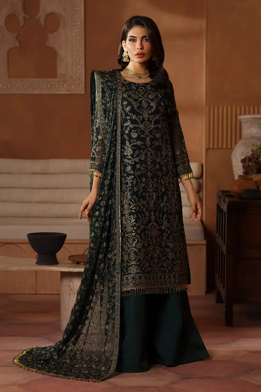 Zarif | Nauroz Festive Formals | ZFN 08 HAMAYAL - by - Libasekhas UK - Registered Vendor of : Zarif - 100% Original Designer Dresss