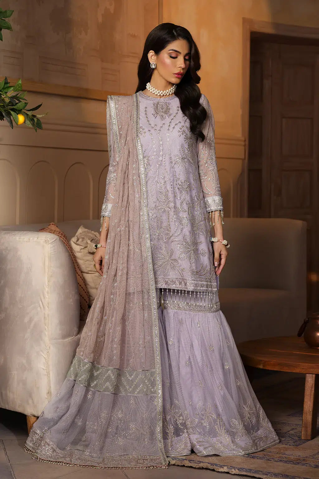 Zarif | Nauroz Festive Formals | ZFN 07 MEHER - by - Libasekhas UK - Registered Vendor of : Zarif - 100% Original Designer Dresss