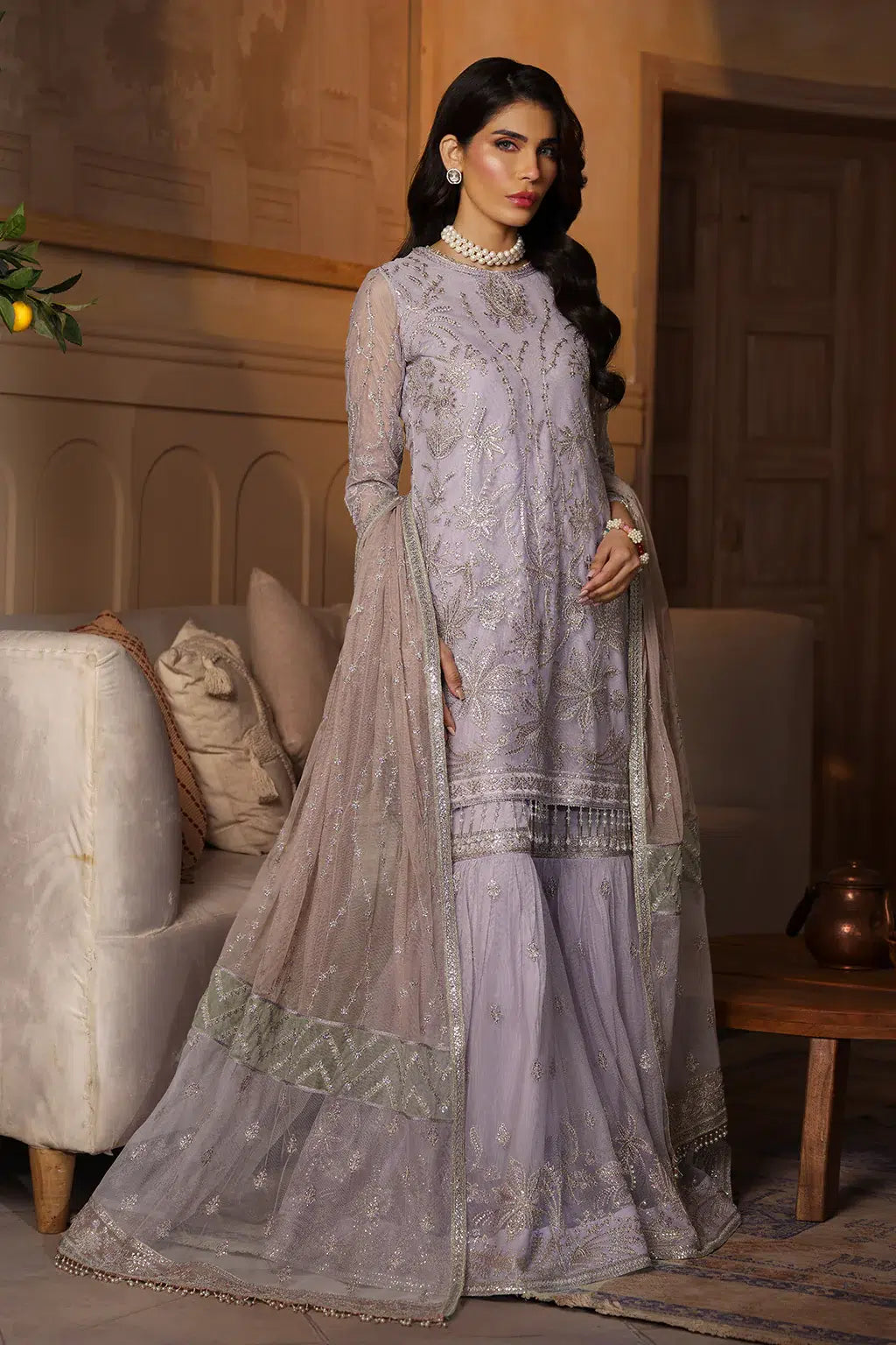 Zarif | Nauroz Festive Formals | ZFN 07 MEHER - by - Libasekhas UK - Registered Vendor of : Zarif - 100% Original Designer Dresss