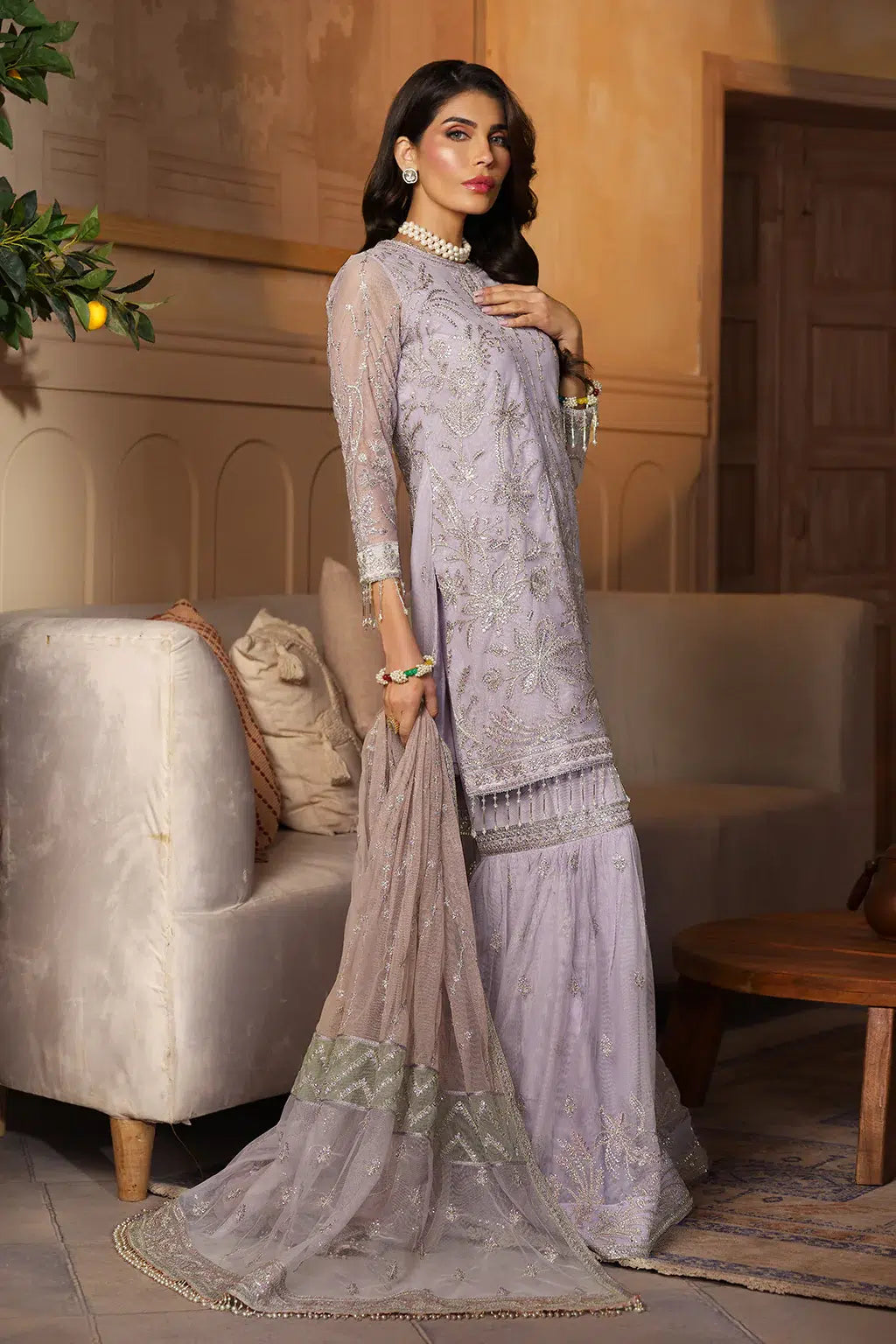 Zarif | Nauroz Festive Formals | ZFN 07 MEHER - by - Libasekhas UK - Registered Vendor of : Zarif - 100% Original Designer Dresss