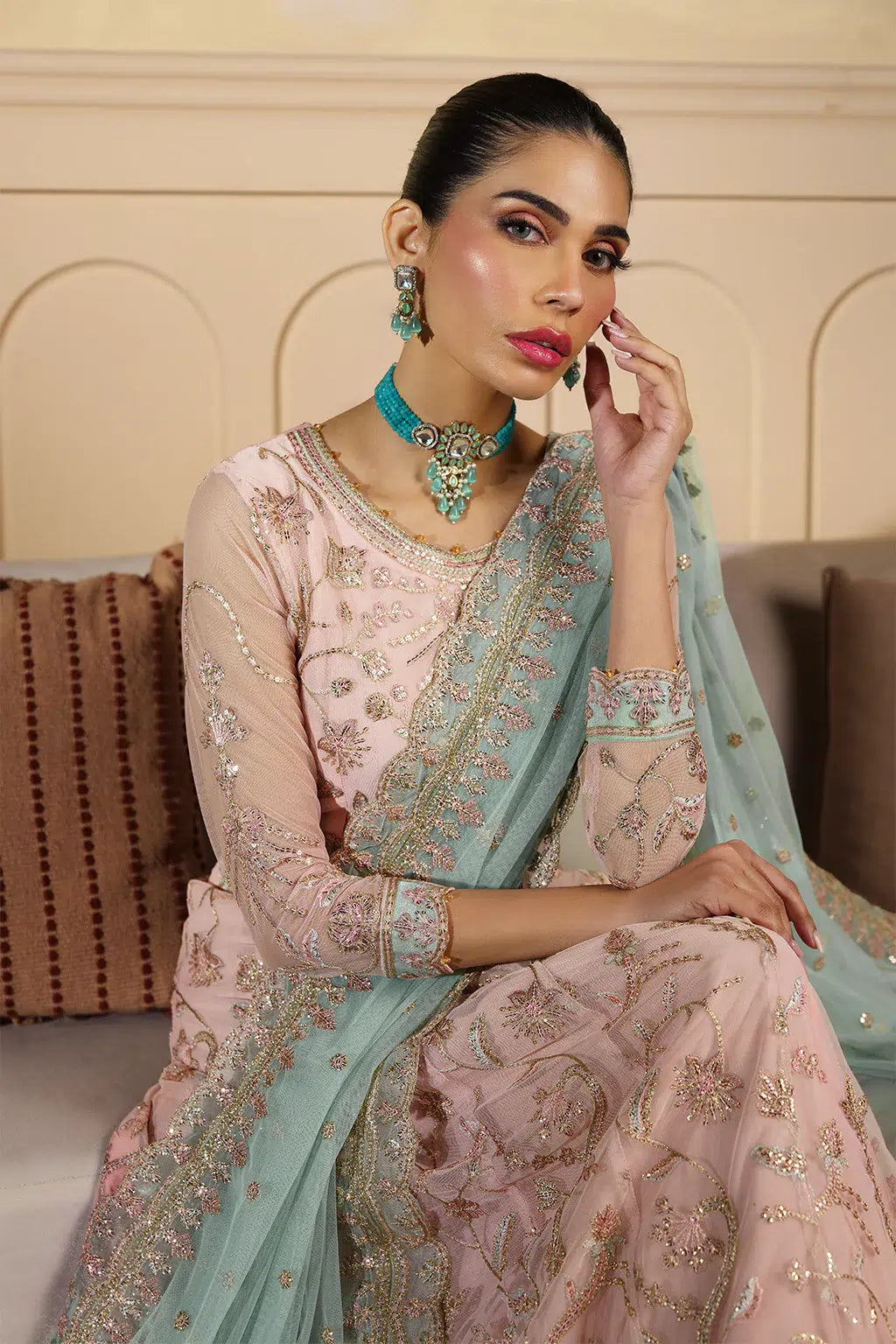 Zarif | Nauroz Festive Formals | ZFN 04 SAMARA - by - Libasekhas UK - Registered Vendor of : Zarif - 100% Original Designer Dresss