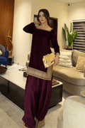 Erum Khan | Velvet Edit | Zariya - by Libasekhas UK - Registered Vendor of : Erum Khan - 100% Original Designer Dress