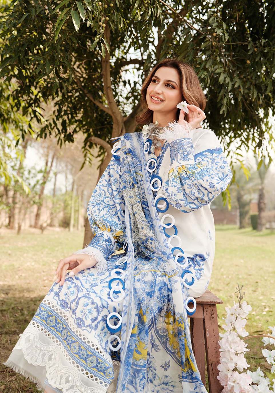 Zarqash | Luxe Lawn 24 | ZQ 7 - by - Libasekhas UK - Registered Vendor of : Zarqash - 100% Original Designer Dresss