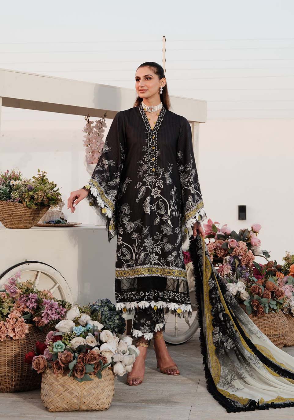 Zarqash | Luxe Lawn 24 | ZQ 14 - by - Libasekhas UK - Registered Vendor of : Zarqash - 100% Original Designer Dresss