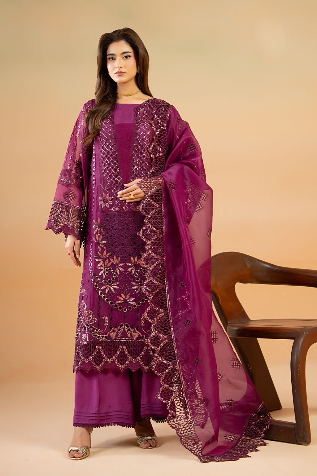 Saad Shaikh | Cutwork 26 | Zea - by Libasekhas UK - Registered Vendor of : Saad Shaikh - 100% Original Designer Dress