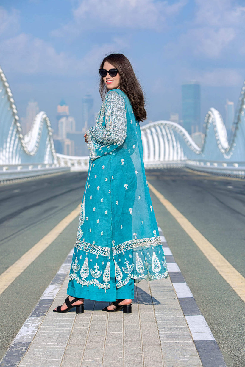 Kara | Kamdani Festive Collection | Zephyr Hues - by - Libasekhas UK - Registered Vendor of : Kara - 100% Original Designer Dresss