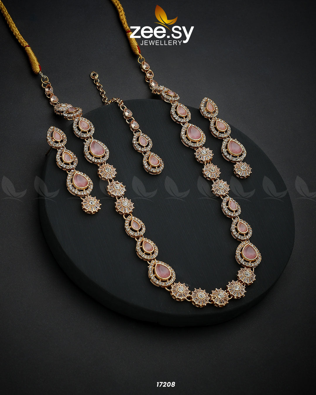 Serenity Mala Necklace - by - Libasekhas UK - Registered Vendor of : Zeesy - 100% Original Designer Dresss