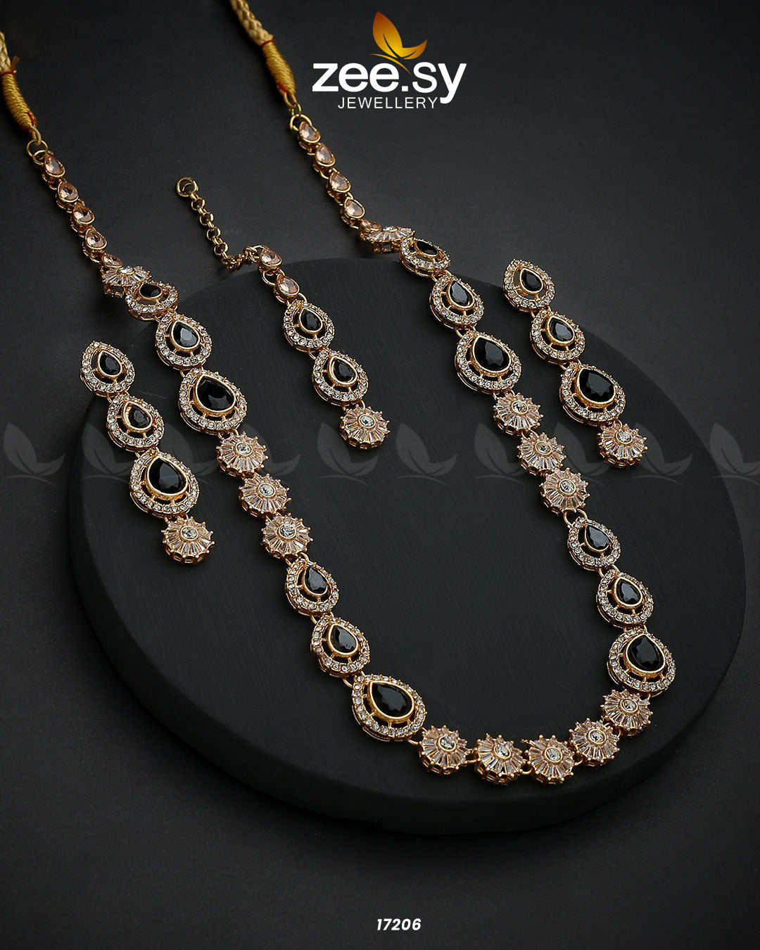 Serenity Mala Necklace - by - Libasekhas UK - Registered Vendor of : Zeesy - 100% Original Designer Dresss