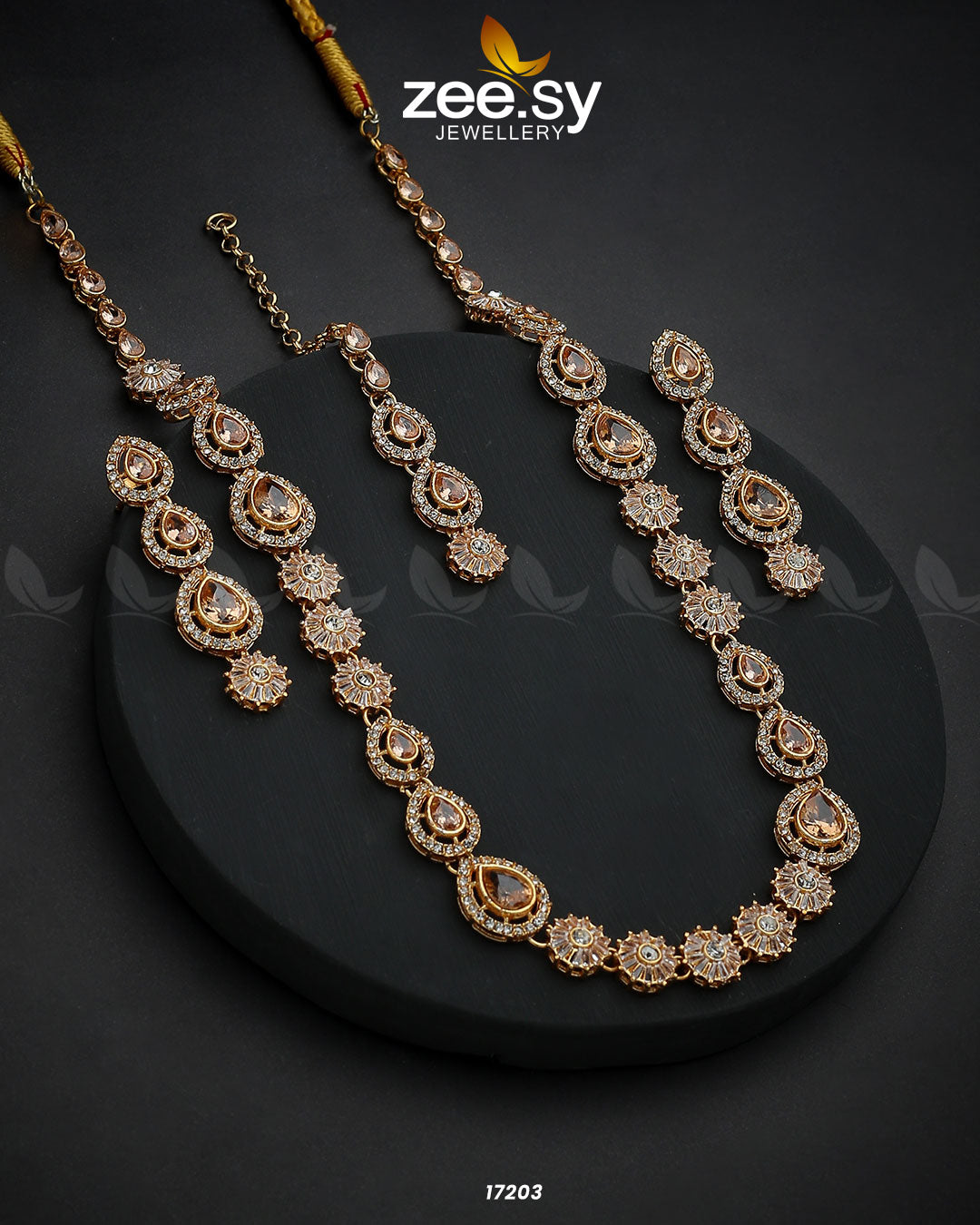 Serenity Mala Necklace - by - Libasekhas UK - Registered Vendor of : Zeesy - 100% Original Designer Dresss