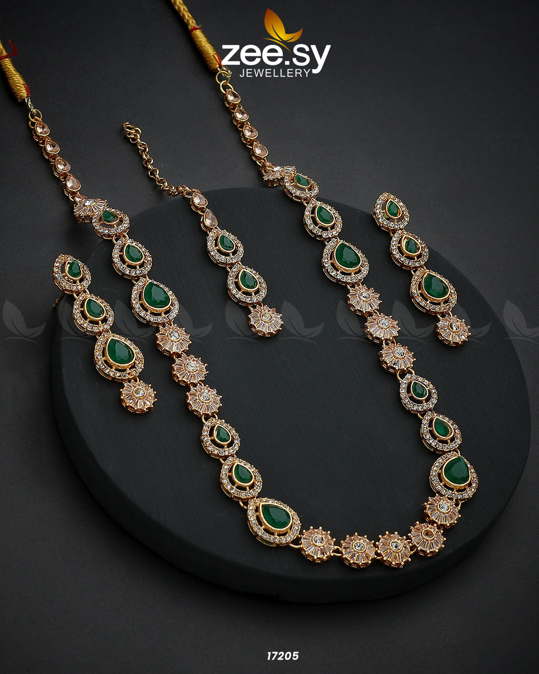 Serenity Mala Necklace - by - Libasekhas UK - Registered Vendor of : Zeesy - 100% Original Designer Dresss