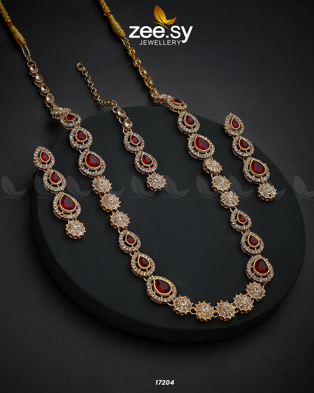 Serenity Mala Necklace - by - Libasekhas UK - Registered Vendor of : Zeesy - 100% Original Designer Dresss