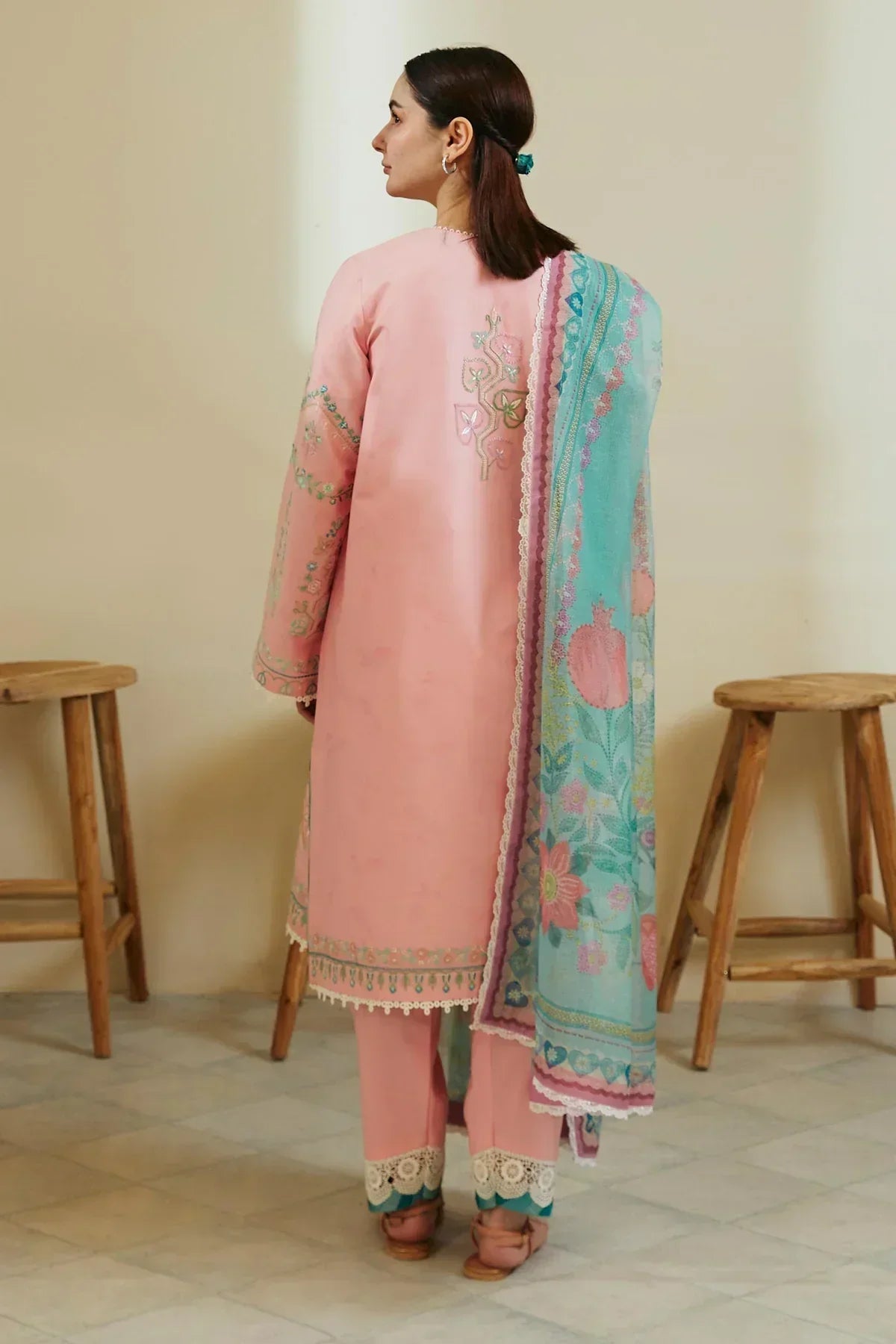 Zara Shahjahan | Coco Lawn 24 | ZOYA-8A - by - Libasekhas UK - Registered Vendor of : Zara Shahjahan - 100% Original Designer Dresss