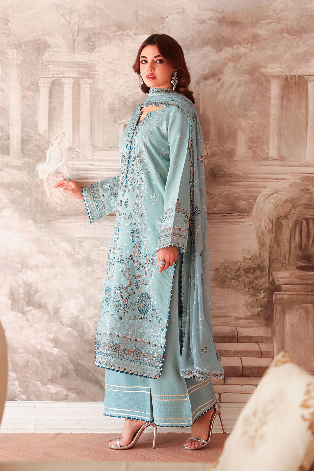 Ramsha | Aangan Luxury Raw silk | AA-204 - by Libasekhas UK - Registered Vendor of : Ramsha - 100% Original Designer Dress