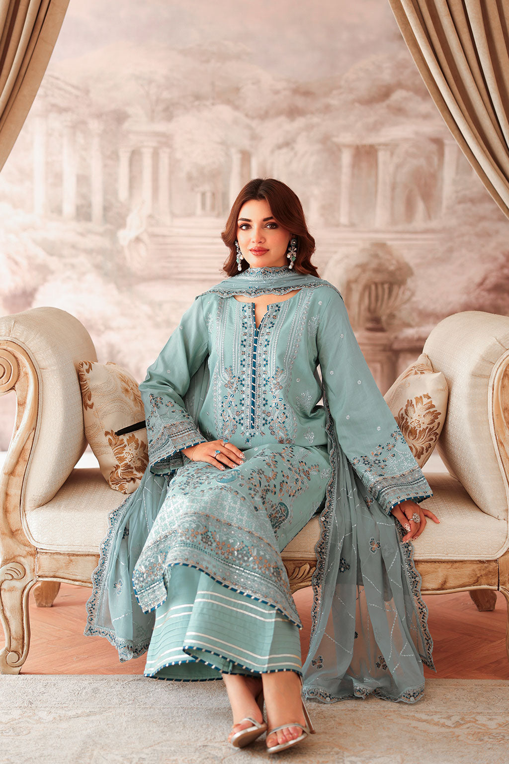 Ramsha | Aangan Luxury Raw silk | AA-204 - by Libasekhas UK - Registered Vendor of : Ramsha - 100% Original Designer Dress
