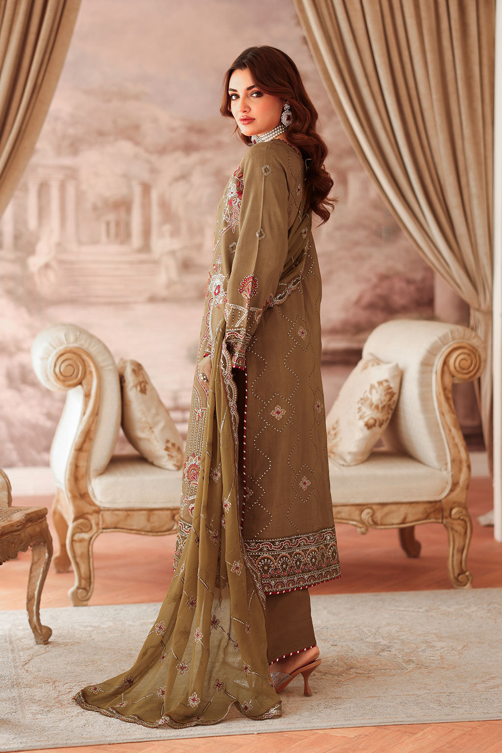 Ramsha | Aangan Luxury Raw silk | AA-210 - by Libasekhas UK - Registered Vendor of : Ramsha - 100% Original Designer Dress
