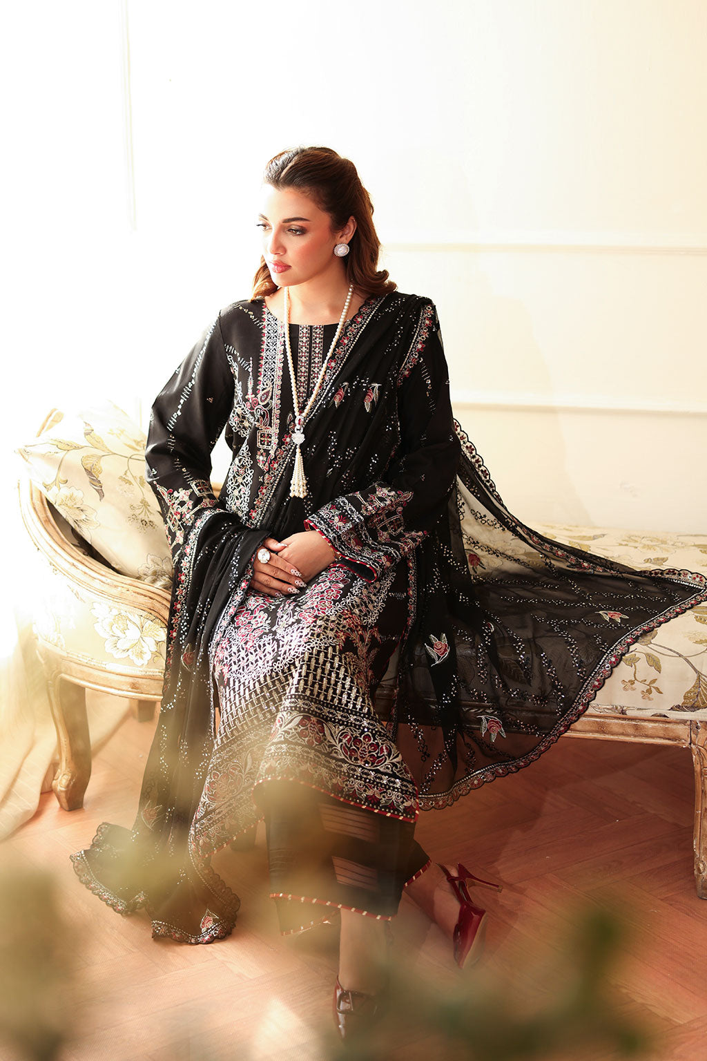 Ramsha | Aangan Luxury Raw silk | AA-206 - by Libasekhas UK - Registered Vendor of : Ramsha - 100% Original Designer Dress