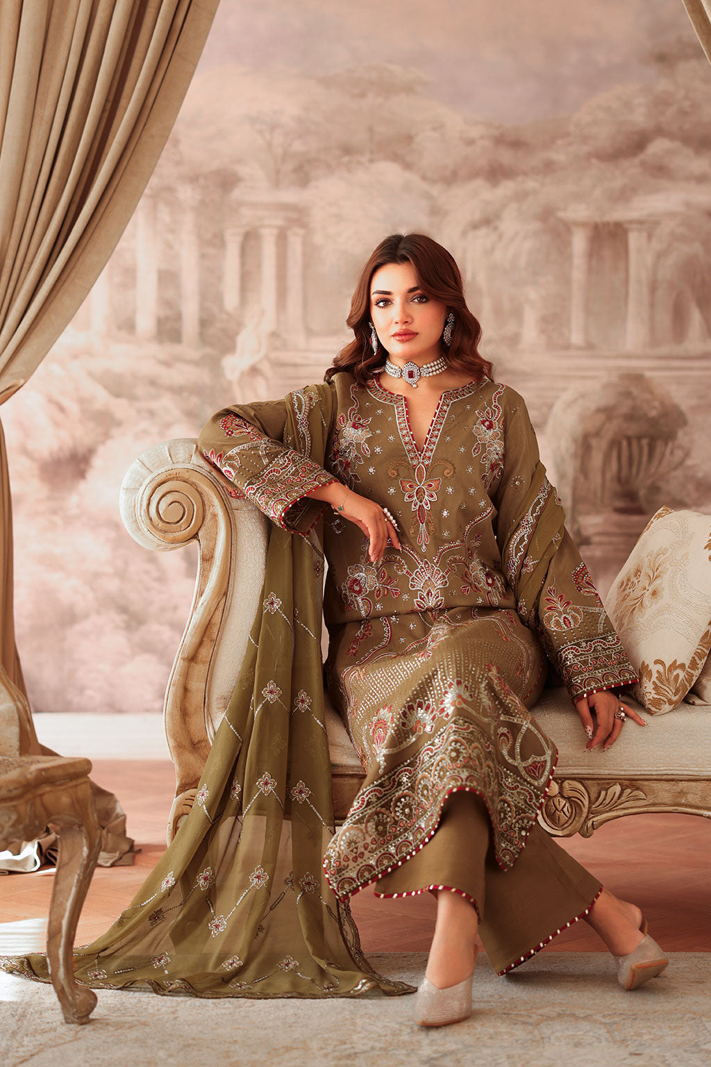 Ramsha | Aangan Luxury Raw silk | AA-210 - by Libasekhas UK - Registered Vendor of : Ramsha - 100% Original Designer Dress